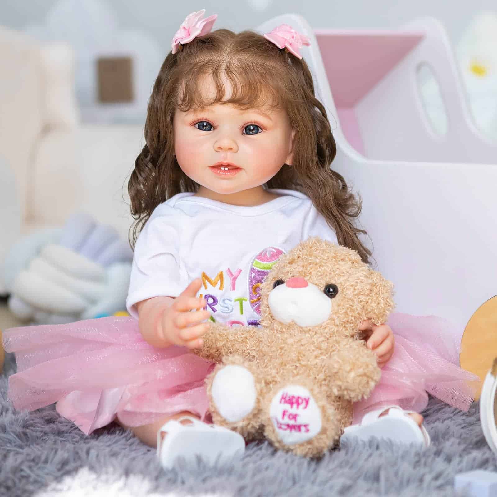 kgniess me Reborn pop voor meisjes, 50,8 cm, handgemaakte babypop, reborn baby's, zacht vinyl lichaam, poppen, reborn baby, ziet eruit als een echte baby, gesloten ogen, slapend meisje