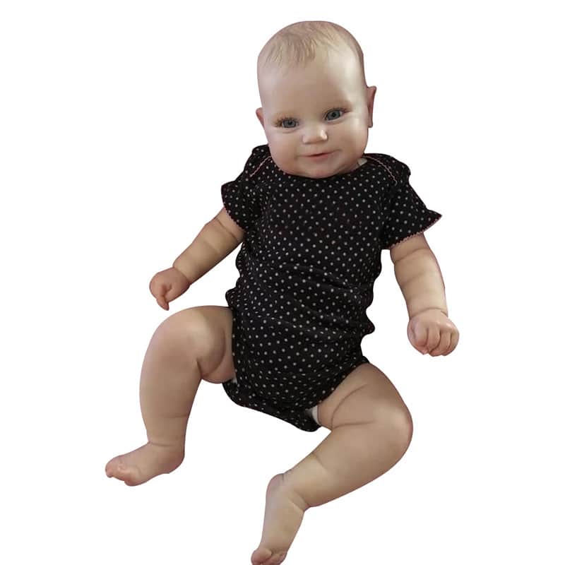 FINEALL Truly Real Lifelike Cloth Body Baby Doll Handmade Realistic